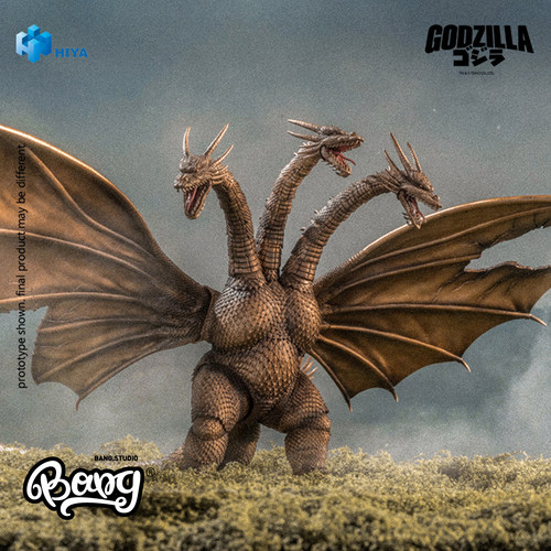 HIYA哥斯拉大战王者基多拉手办