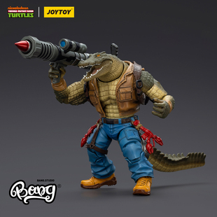 JOYTOY暗源 现货 18忍者神龟 机械龟金属头 大鳄鱼皮头 Bang