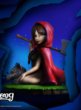 【Bang】现货 MIGHTY JAXX THE HUNTRESS 小红帽 潮玩手办摆件