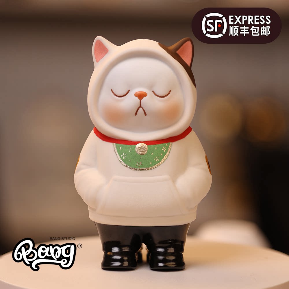 【bang】预售 候鸟陶 喵小鲲宇宙旅人 招财猫 限量潮玩陶瓷手办