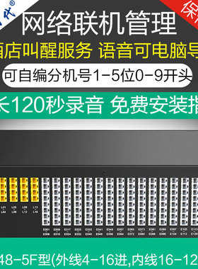 国威时代WS848-5F程控电话交换机4-16进16-128出集团内部电话分机