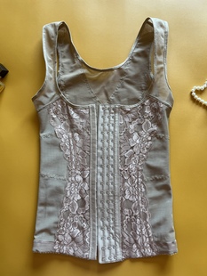 上衣收肚子产后恢复紧版 日单塑身衣收腹束腰托胸美体背夹薄款 无袖