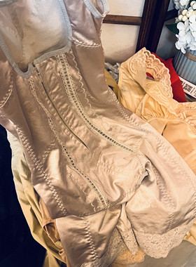 四季薄款收腹提臀开档塑身连体衣