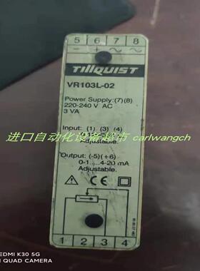 TILLQUIST I480L-154电流变送器SANMOTIONF 103H8223-6540电机