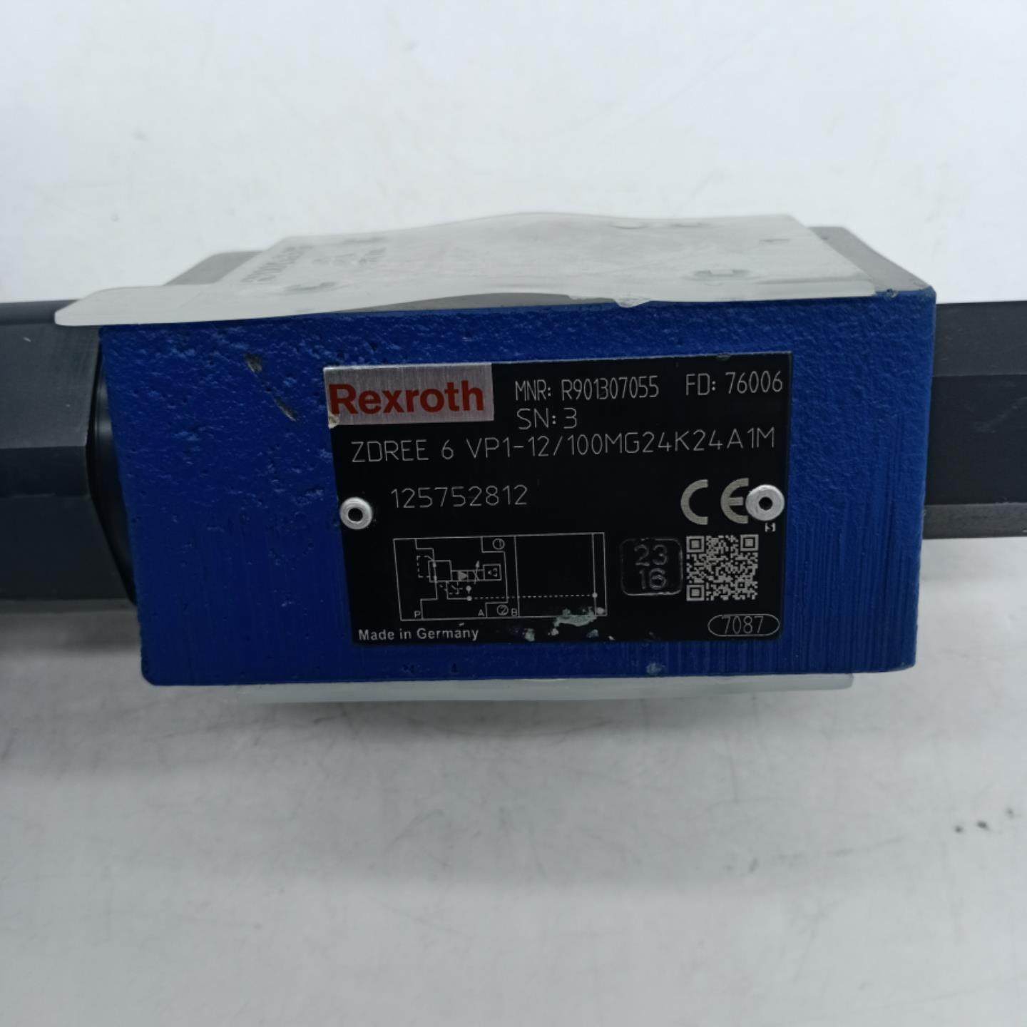 REXROTH 力士乐 ZDREE 6 VP1-12100MG24K24A1M 订货号 125752812