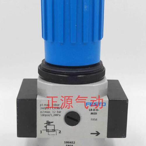 费斯托FESTO减压阀LR-12-34-1-D-O-MAXI  186456 162596 162597