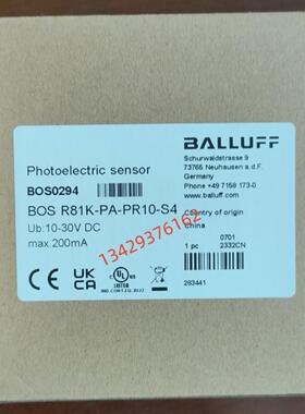 BOS0294巴鲁夫BOS R81K-PA-PR10-S4镜反射光电传感器现货