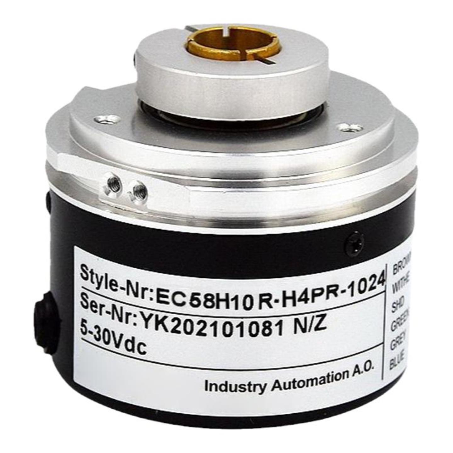 宜科型旋转编码器EC58P10R-H4PRC4PR-1024 360 1000空心轴中空