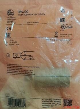 拍前A027*IFM易福门 IIW202 IIK3015UBPKGK1SCU