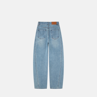 百搭直筒裤 胖美美碧入 全线升级弯刀牛仔裤 76221 春夏款