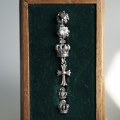 素小巧个性 SHUI 925纯银耳钉星星王冠十字花元 百搭锆石耳环