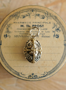 睡莲生生世世 原创设计925纯银封印的小丑相盒吊坠个性设计挂坠