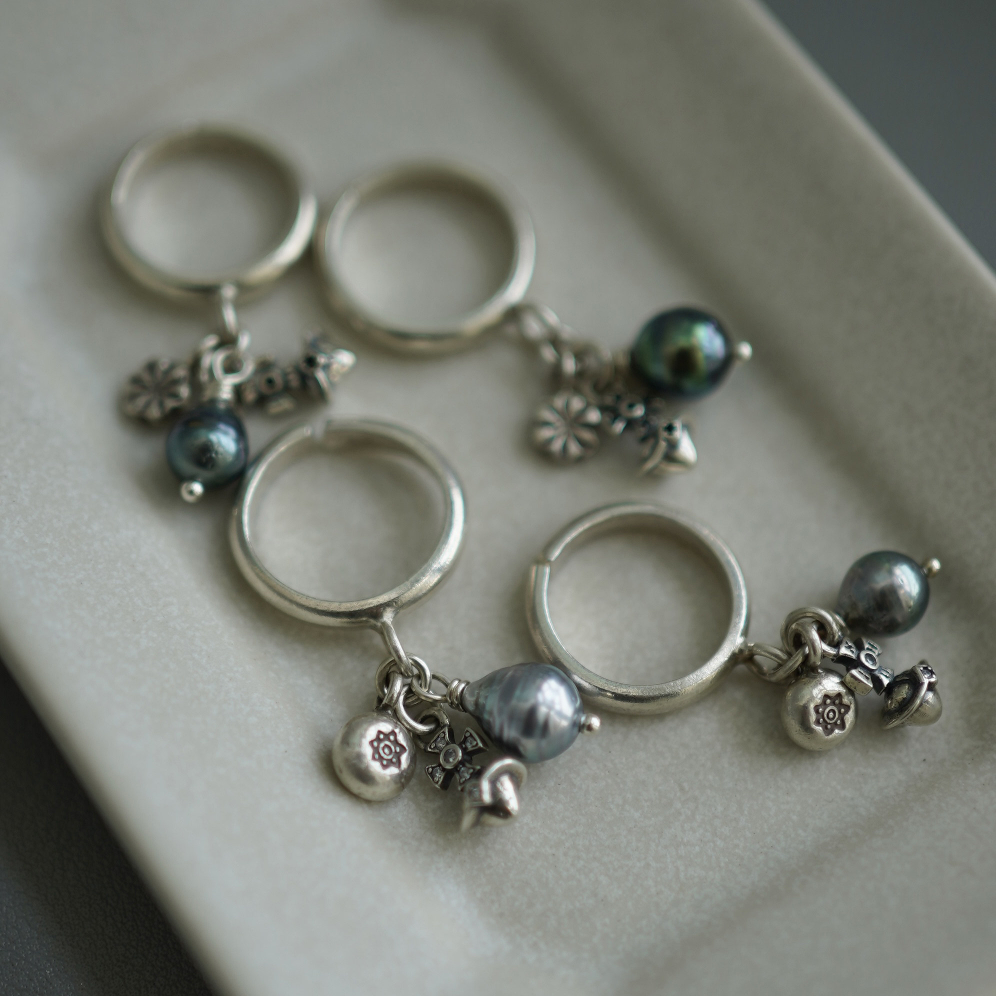 睡莲生生世世 原创设计大溪地珍珠925纯银无限循环星球戒指可调节,饰品/流行首饰/时尚饰品新,戒指/指环,淘宝优惠券,粉丝福利购,淘宝优惠卷