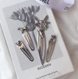 925 Стерлинговое сереброе ретро нишевое закладка животных милый кошачий пейзаж попугайский элемент творческий подарок