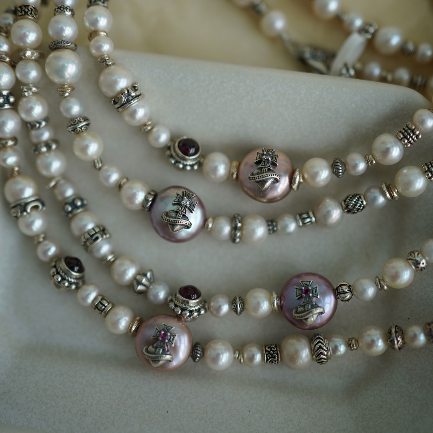 SHUI原创一物一款珍珠项链