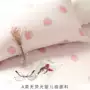 Hai lớp sợi màu hồng dâu đơn mảnh ga trải giường chăn gối vỏ chăn bông bông mềm có thể đặt hàng 11 - Khăn trải giường mẫu ga phủ giường