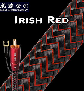 audioquest/线圣 爱尔兰红数字发烧级重低音炮线RCA莲花头音频线