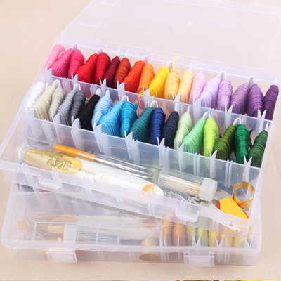 麋鹿先生 棉线套装绕好线板36色50色刺绣线绣花线套装