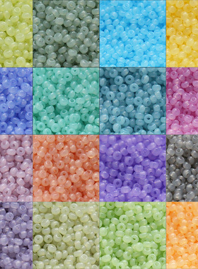 到货～ 2mm捷克PRECIOSA仿玉石米珠法式刺绣材料娃衣辅料串珠珠