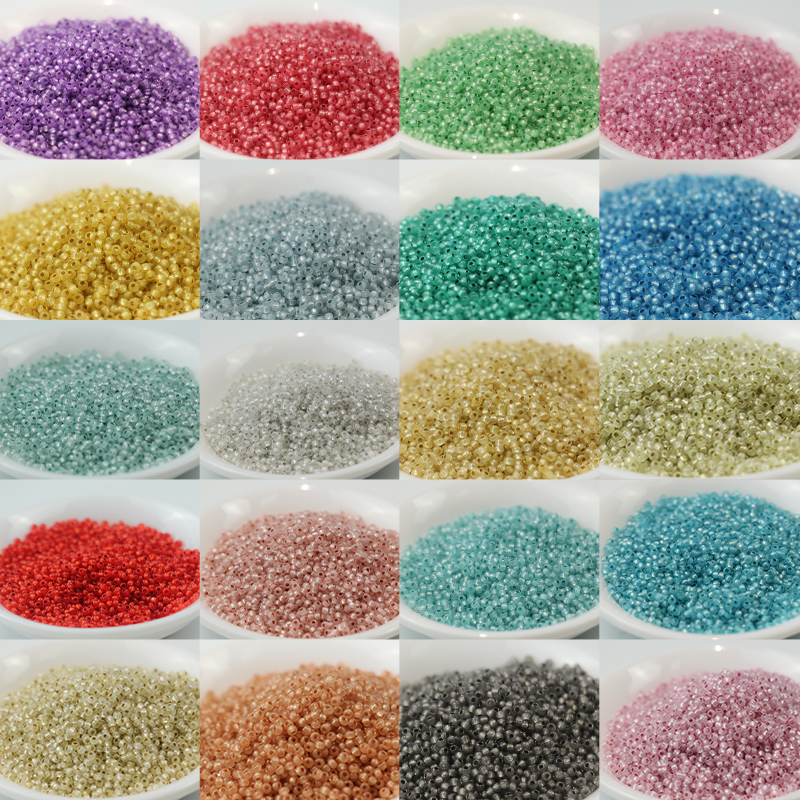 2mm蛋白灌银雪花米珠娃衣配件