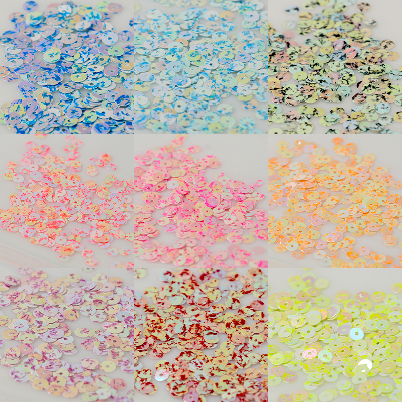 麋鹿先生 【青花瓷系列3-4mm】亮片法式刺绣 服装辅料PET法绣珠片