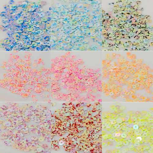 麋鹿先生 【青花瓷系列3-4mm】亮片法式刺绣 服装辅料PET法绣珠片