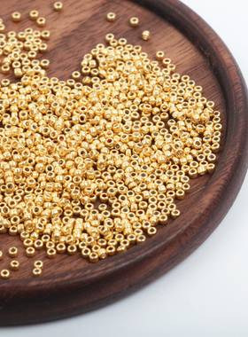 日本东宝米珠TOHO1.5mm 2mmTH557&TH558金银色米珠金属珠娃衣辅料