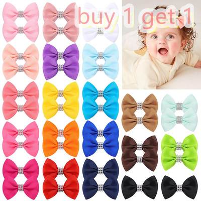 Children&#39;s Bow Hairpin Rib Handmade Ribbon Hair Acce