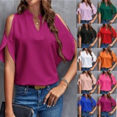Collar Women Fashion Summer Strapless Sleeve Top