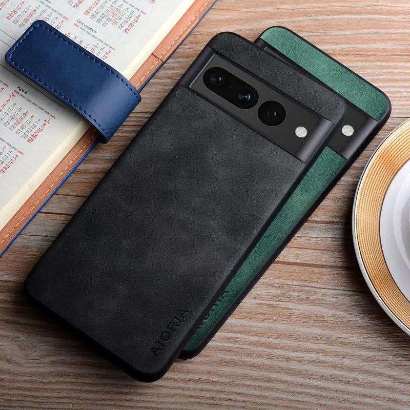 Leather Case For Google Pixel 7 8 6 Pro 8A 7A 6A coque finge