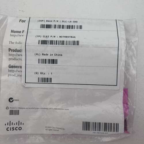 新到思科cisco模块 GLC-LH-SMD 全新单包--议价商品