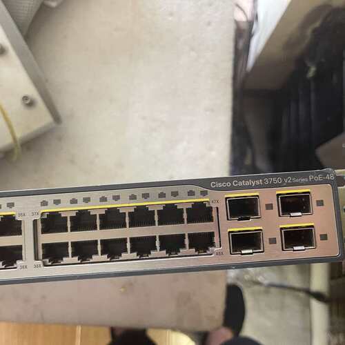 Cisco 思科二手现货WS-C3750V2-48PS-S--议价商品