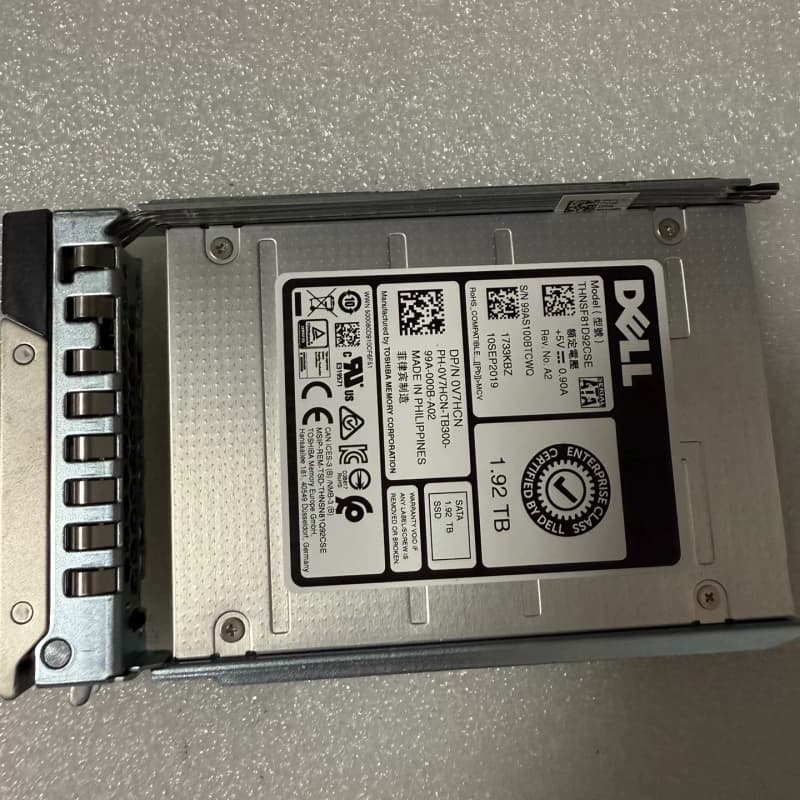 DELL/东芝铠侠 1.92T SATA 2.5固态硬盘--议价商品