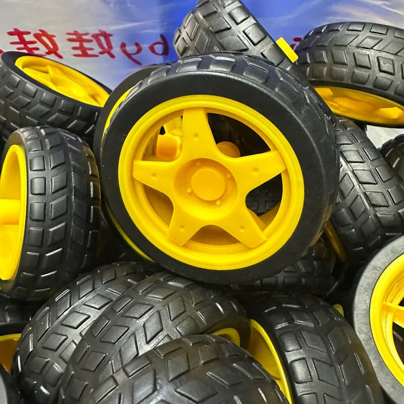 智能小车底盘配件 黄色轮子+电机--议价商品
