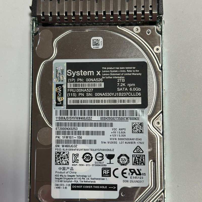 联想 00NA527 2T 7.2K SATA 2.5寸--议价商品