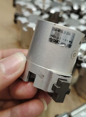 SMC三爪气缸25A-MHSL3-20D，拆机件，成色如图实--议价商品