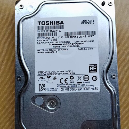 东芝DT01ACA100 1TB 硬盘--议价商品