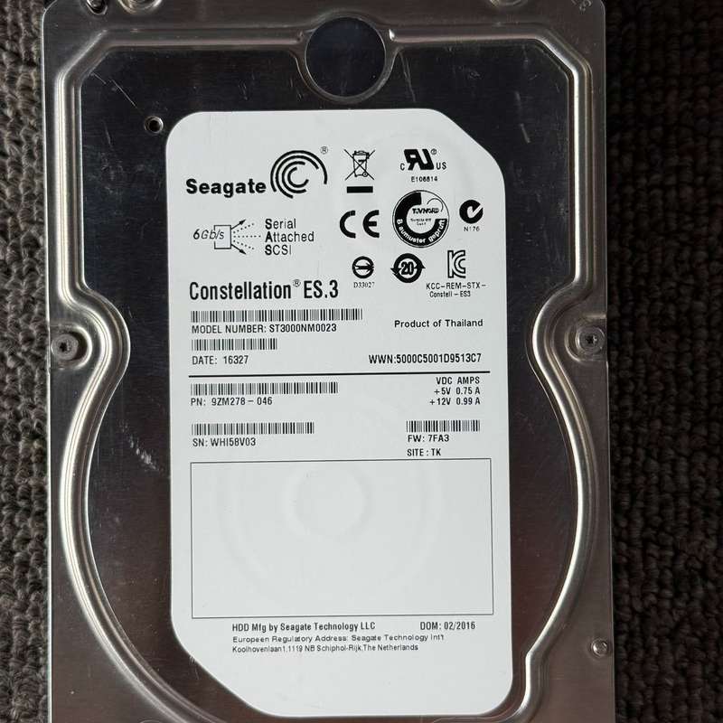 希捷ST3000NM0023 3TB SAS 企业级服--议价商品