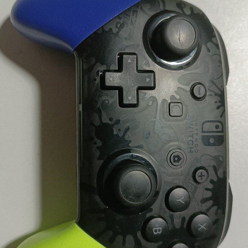 任天堂 Switch Pro手柄 喷射战士 黑蓝黄配色--议价商品