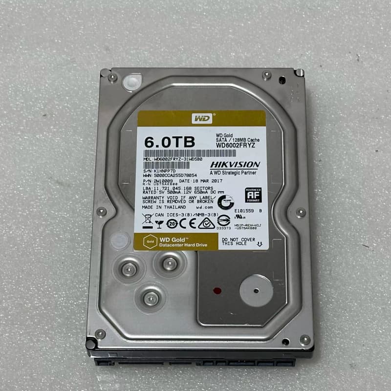 出西数6T金盘SATA硬盘,型号WD6002FRYZ,几乎全--议价商品