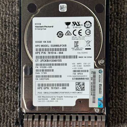 HP/惠普 原拆 900G SAS 12G 10K 硬盘--议价商品