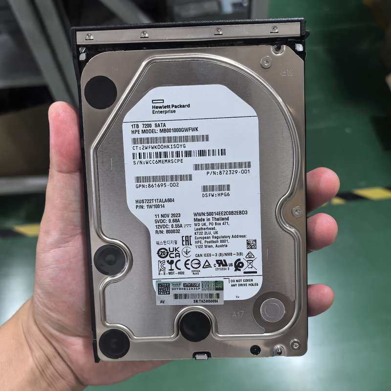 全新HPE/惠普 1T SATA 服务器硬盘 861695---议价商品