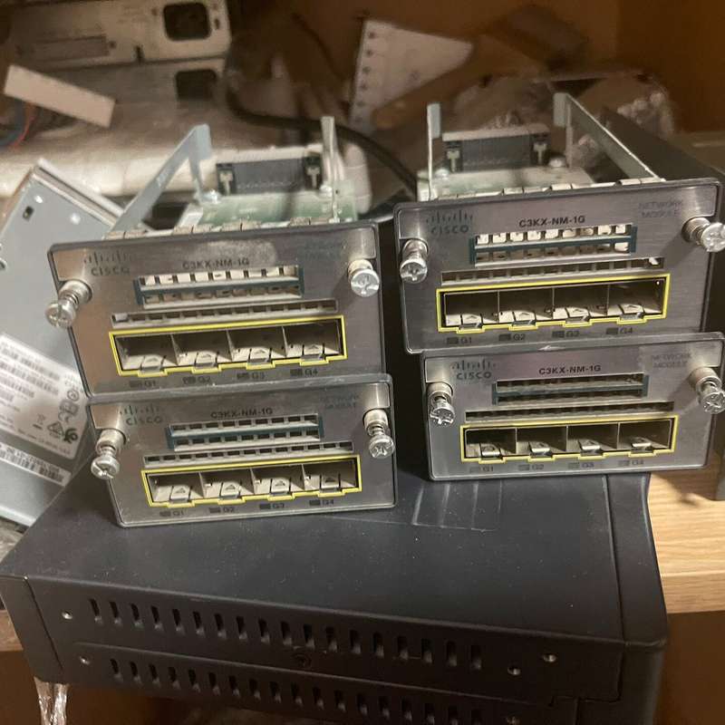 思科C3KX-NM-1G千兆光模块接口卡,原装二手拆机,适用--议价商品