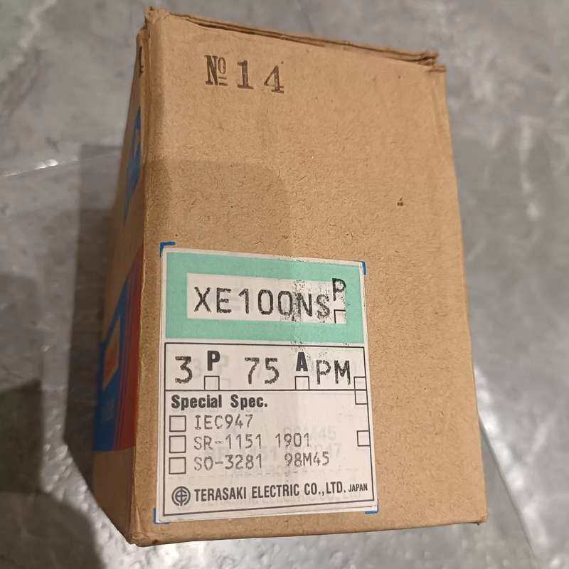 全新日本寺琦断路器XE100NS 3P 75A,库存余料,原--议价商品