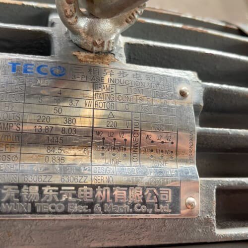东元TECO电动机，机器状况良好，功能完好无维修，未曾使用。--议