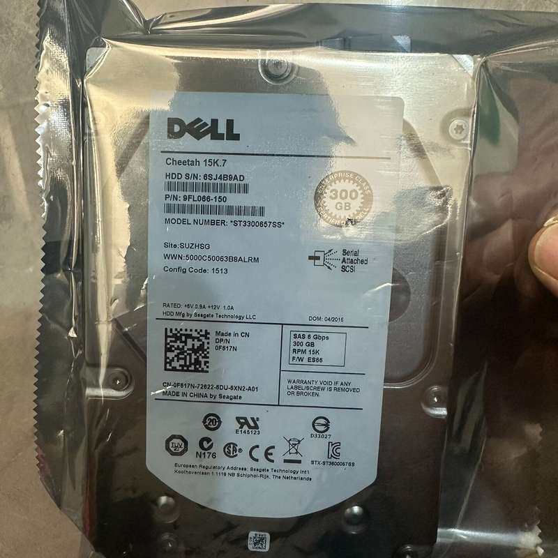 DELL 300G 15K 3.5 SAS服务器硬盘--议价商品