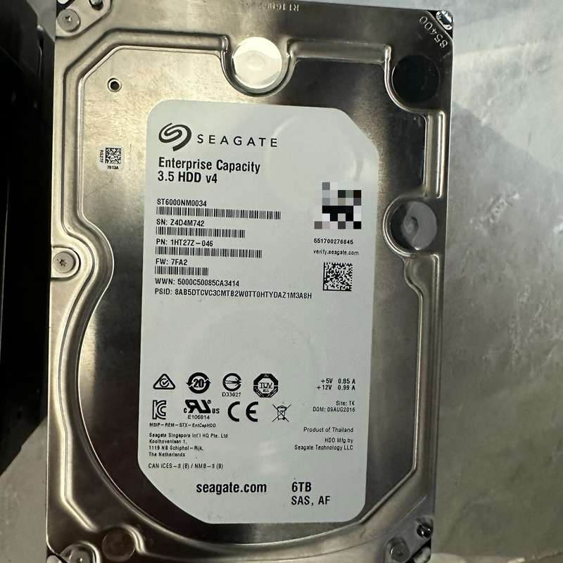 希捷ST6000NM0034企业级硬盘,6TB容量,3.5寸--议价商品