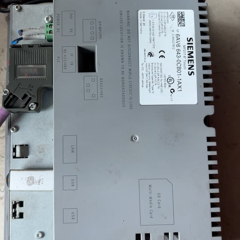 西门子触摸屏，型号6AV6 643-0CB01-1AX1，M--议价商品