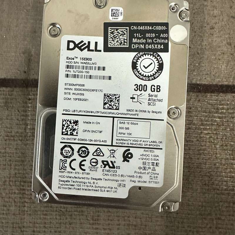 DELL戴尔服务器硬盘，300G，15K SAS，2.5寸S--议价商品