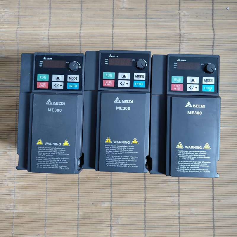 台达变频器ME300三相输入2.2kw，二手包好，提供技术支--议价商品